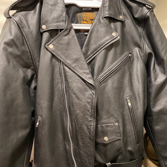 Men’s Leather Riding Jacket - Picture 1 of 4